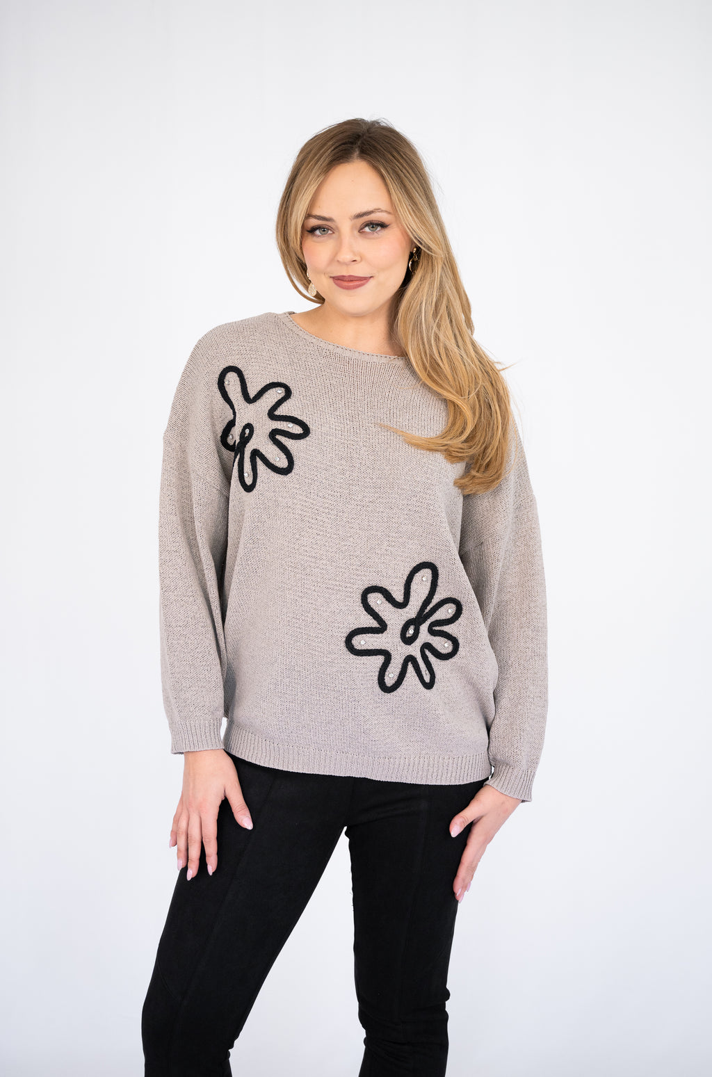 WILLOW TREE FLORAL EMBROIDERY JUMPER
