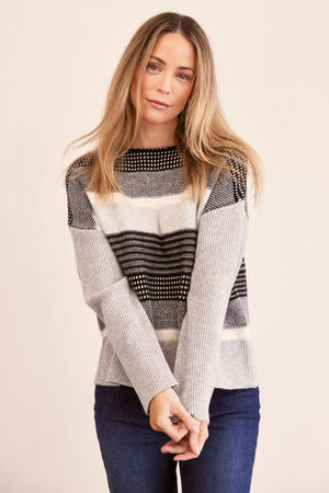SEE SAW WOOL BLEND JACQUARD SWEATER