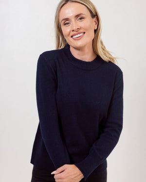SEE SAW LUXE MERINO WOOL CREW NECK SWEATER
