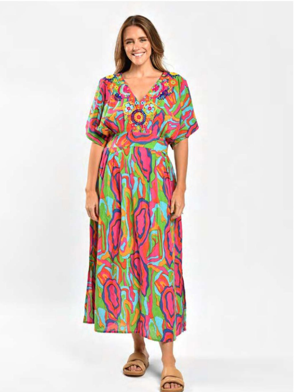 SAINT LORI BRIGHT MULTI DRESS