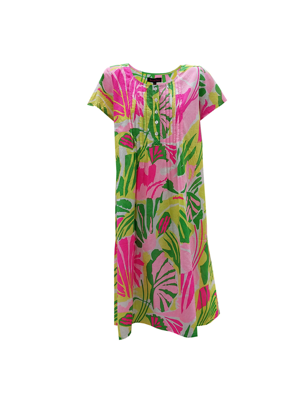 SAINT LORI HOT PINK SHORT SLEEVE DRESS