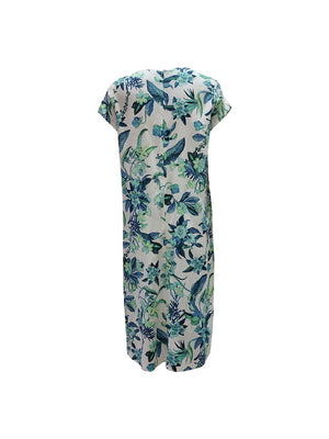 TARIA FLORAL PRINT SHORT SLEEV DRESS