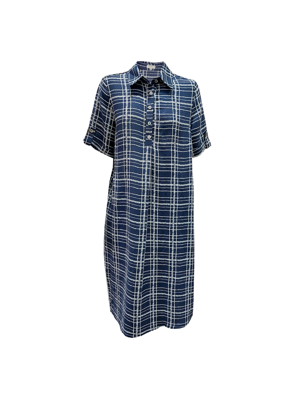 TARIA CHECKERED SHORT SLEEVE DRESS