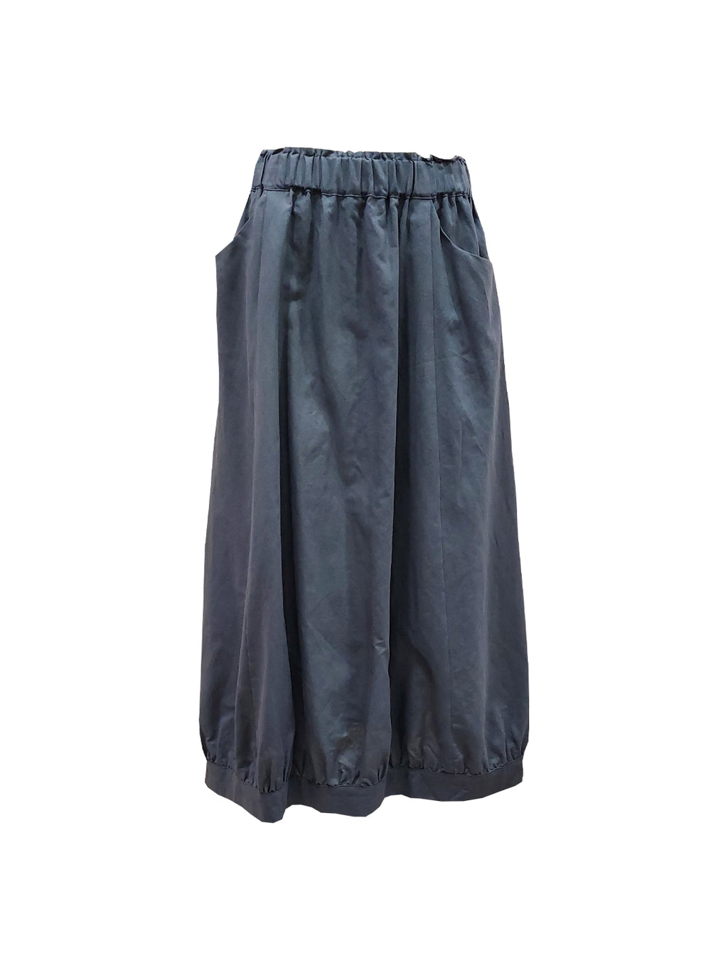 TARIA ELASTIC WAIST LINEN COTTON SKIRT