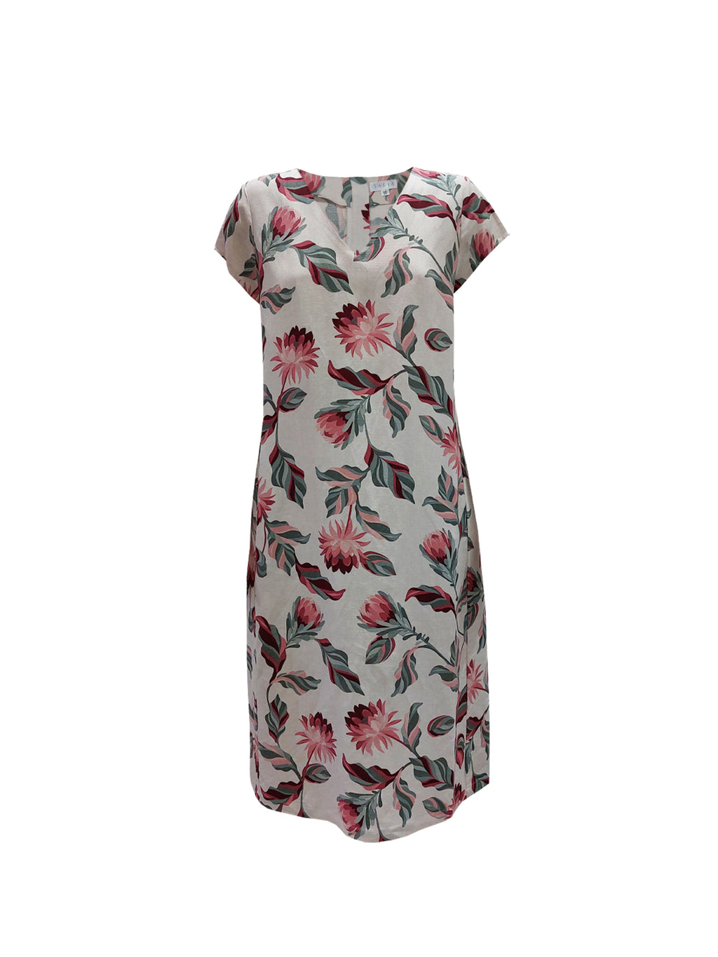 TARIA FLORAL PRINT SHORT SLEEVE DRESS