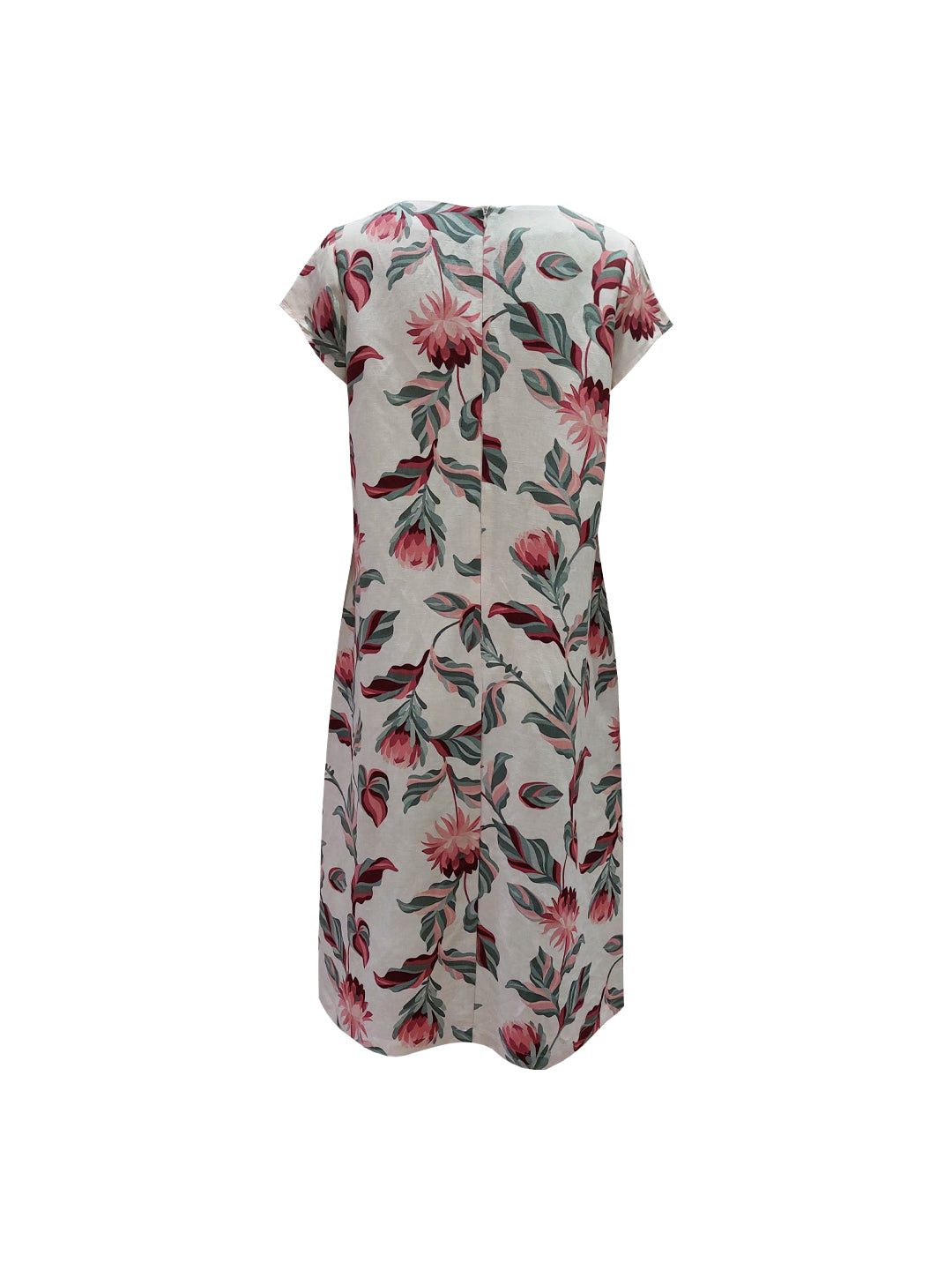 TARIA FLORAL PRINT SHORT SLEEVE DRESS