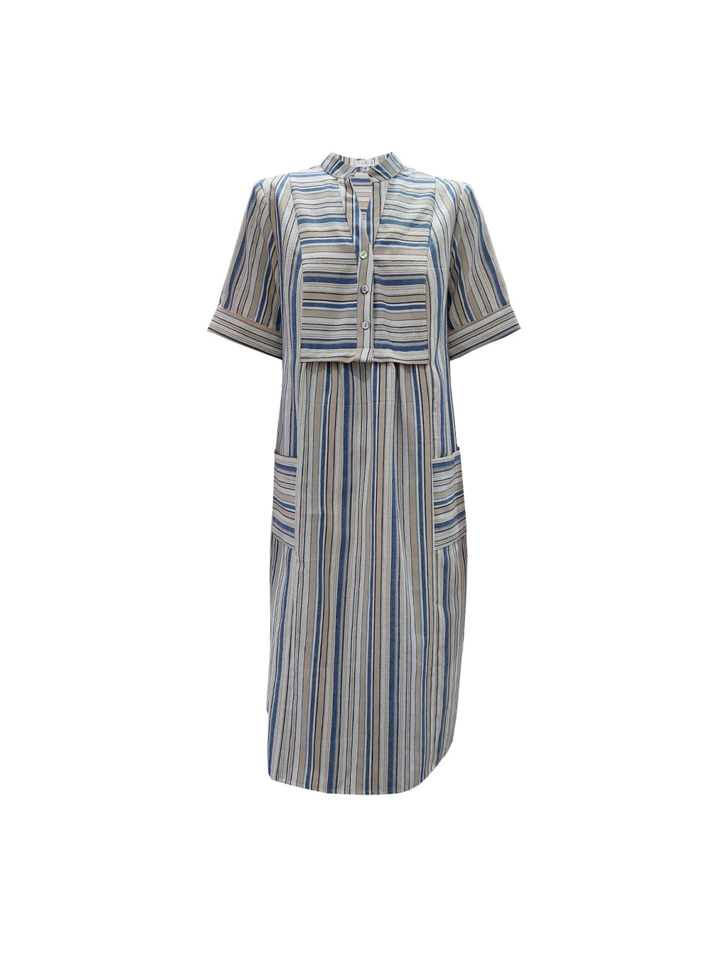 TARIA STRIPE SHORT SLEEVE DRESS