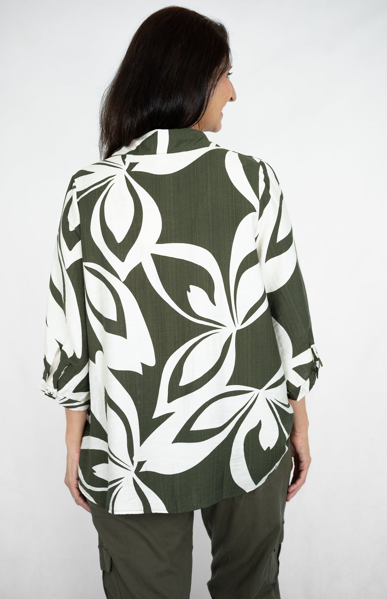 WILLOW TREE ABSTRACT PRINT BLOUSE