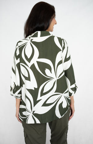 WILLOW TREE ABSTRACT PRINT BLOUSE
