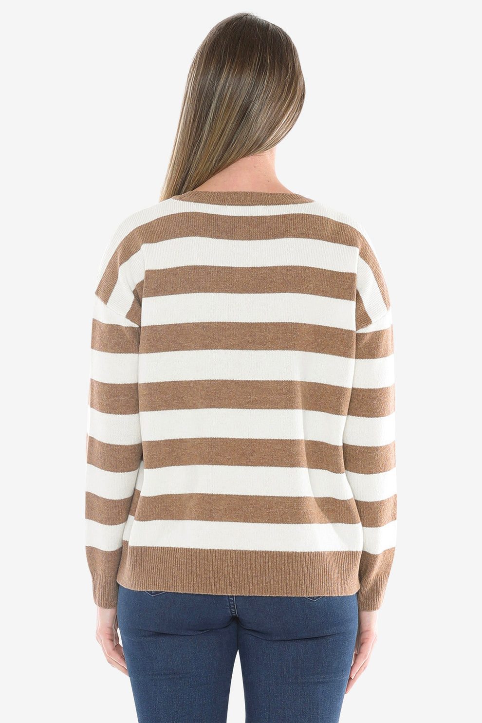 JUMP PANEL STRIPE PULLOVER