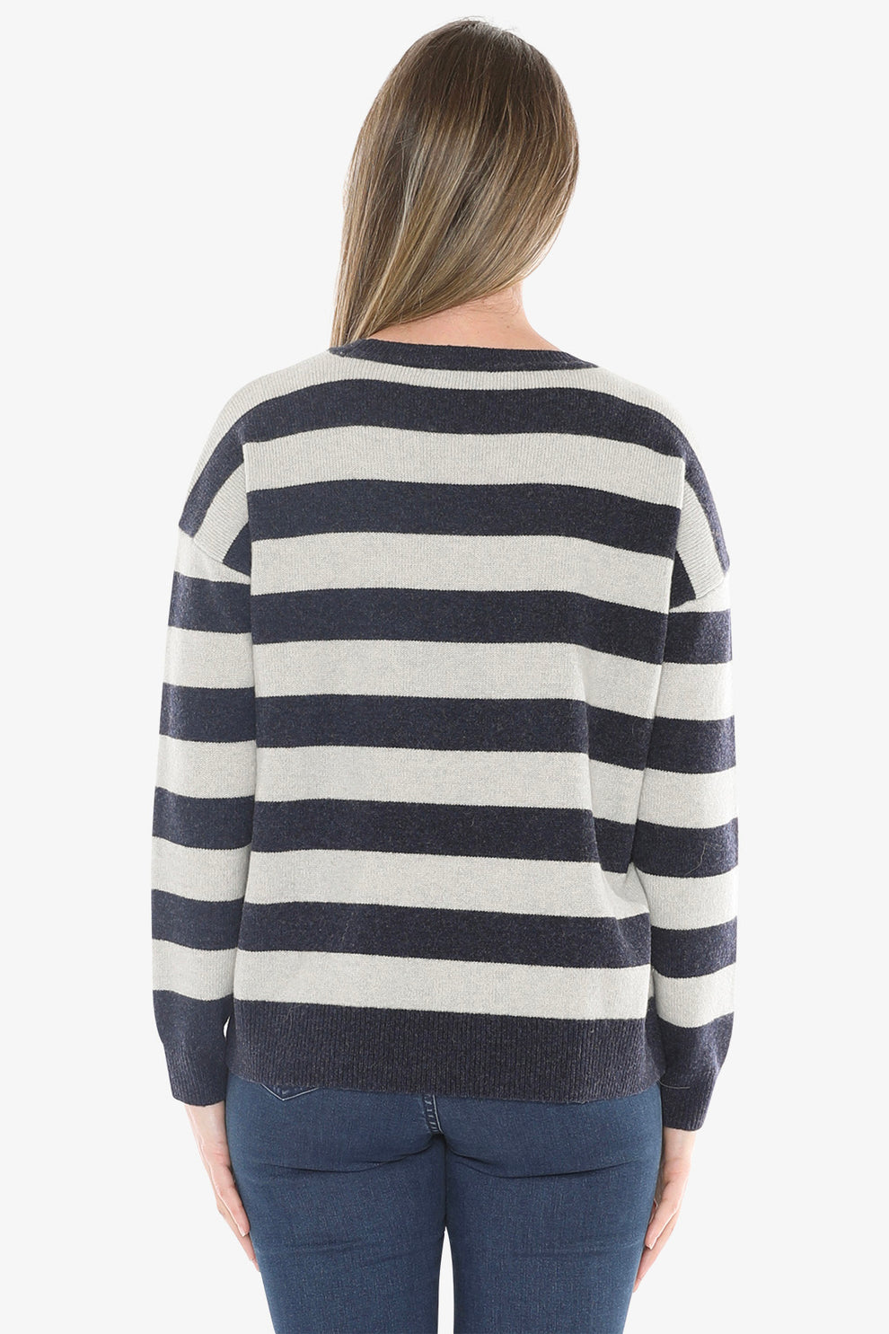 JUMP PANEL STRIPE PULLOVER