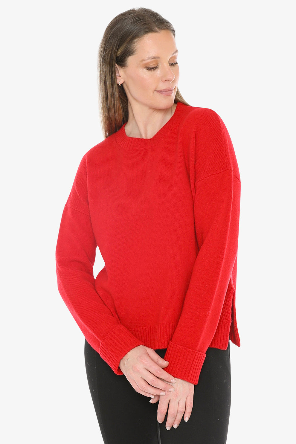 JUMP SIDE DETAIL CREW PULLOVER