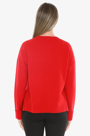 JUMP SIDE DETAIL CREW PULLOVER