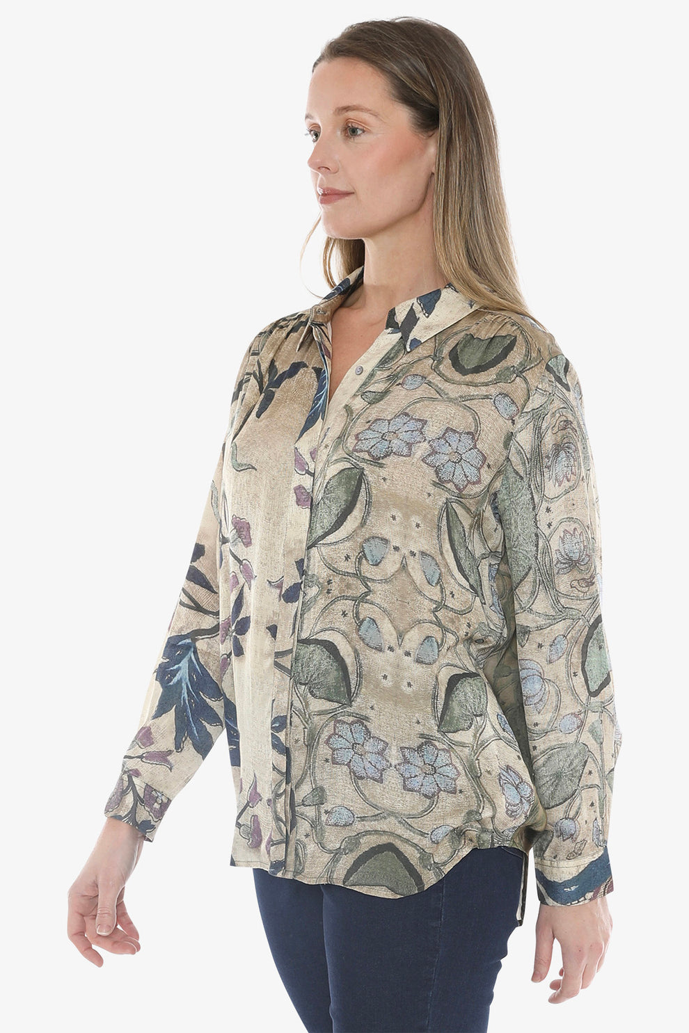 JUMP VINTAGE FLORAL SHIRT IN MULTI