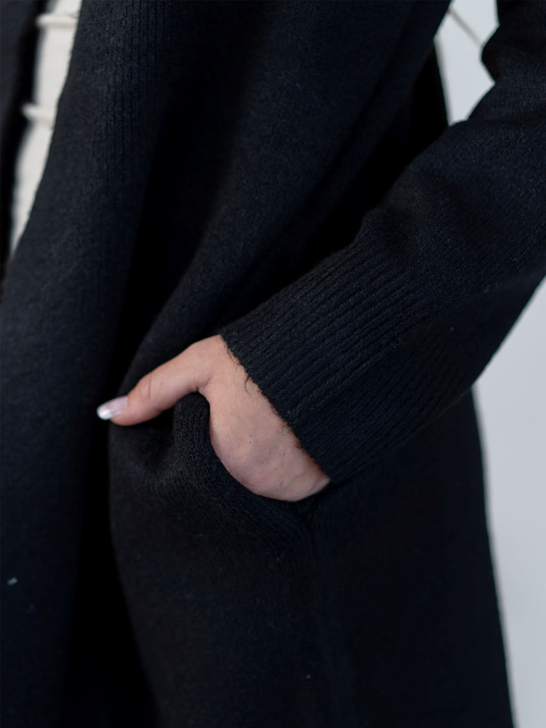 WILLOW TREE EDGE POCKET LONG CARDIGAN
