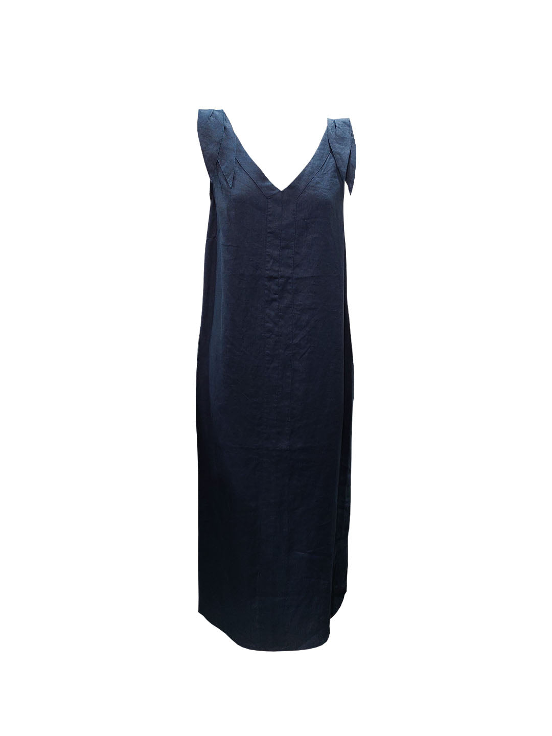 SEE SAW SLEEVESLESS TIE LONGLINE DRESS