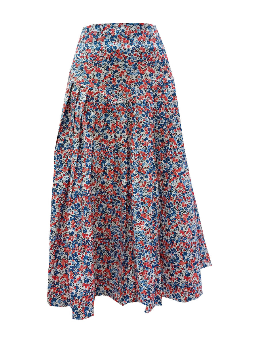 TARIA COTTON PRINT SKIRT – TariaFashion