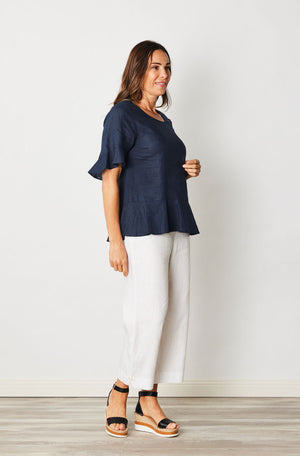 SEE SAW FLUTTER SLEEVE TOP